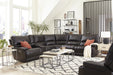 Parker Living Whitman - Powered By Freemotion 6 Piece Modular Power Reclining Sectional with Power Adjustable Headrests