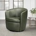 Parker Living Barolo 100% Italian Leather Swivel Club Chair
