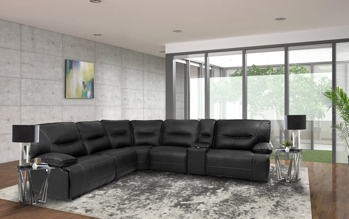 Parker Living Spartacus 6 Piece Modular Power Reclining Sectional with Power Adjustable Headrests