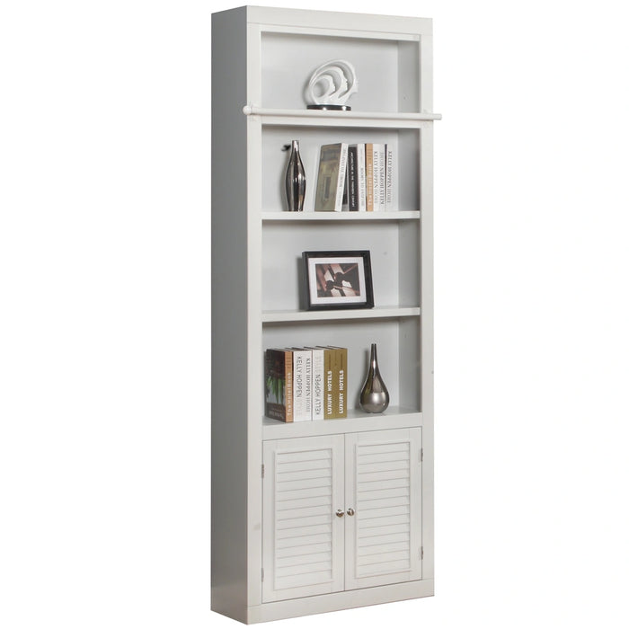 Parker House Boca 9 Piece Entertainment Wall with Corner Bookcases