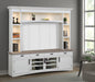 Parker House Americana Modern 92 Inch TV Console with Hutch Back Panel and LED Lights