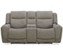 Parker Living Penfield - Frappe Zero Gravity Power Reclining Console Loveseat with Heat Massage and Speaker P3