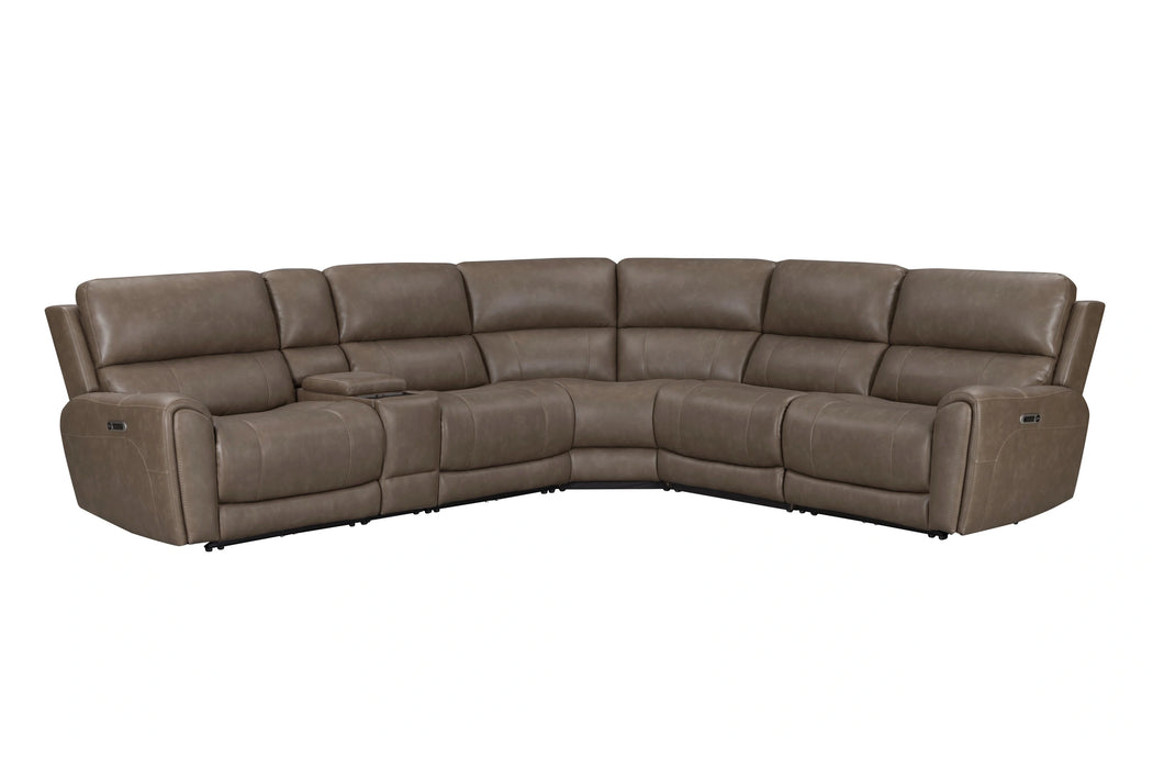 Parker Living Hancock 6 Piece Zero Gravity Power Reclining Sectional with Power Adjustable Headrests