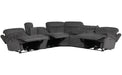 Parker Living Alpine - Airy Midnight 6 Piece Zero Gravity Power Reclining Sectional with Power Adjustable Headrests