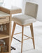 Parker House Escape - Dining 78 Inch Bar with 2 Upholstered Swivel Barstools