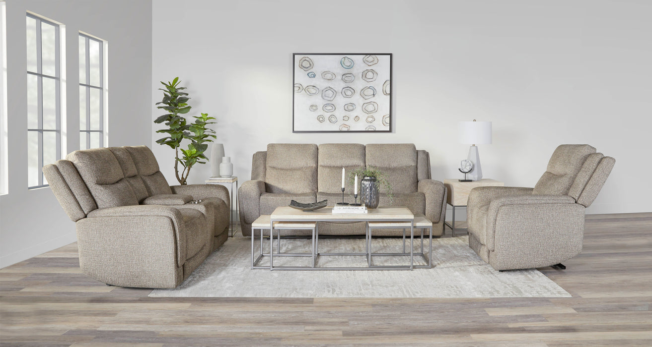 Parker Living Penfield - Frappe Power Reclining Sofa Loveseat and Recliner