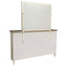 Parker House Americana Modern Bedroom King Shelter Bed 2 Nightstands Dresser with Mirror and Chest