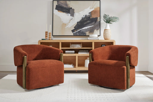Parker Living Finley Swivel Accent Chair Two Pack