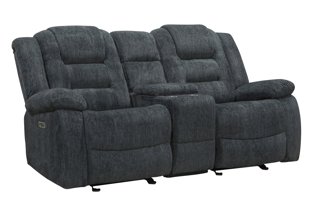 Parker Living Bolton - Misty Storm Manual Reclining Sofa and Loveseat