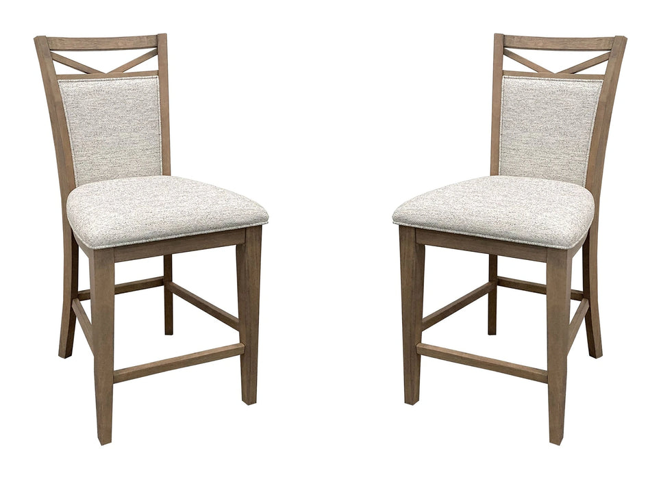 Parker House Americana Modern Dining Upholstered Counter Chair Two Pack