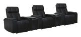Parker Living Phoenix Zero Gravity Power 3 Seat Home Theater Seating with 2 Wedges and Immersive Audio