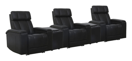 Parker Living Phoenix Zero Gravity Power 3 Seat Home Theater Seating with 2 Wedges and Immersive Audio