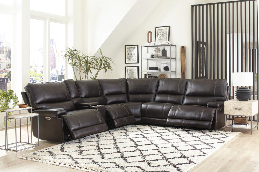 Parker Living Whitman - Powered By Freemotion 6 Piece Modular Power Reclining Sectional with Power Adjustable Headrests