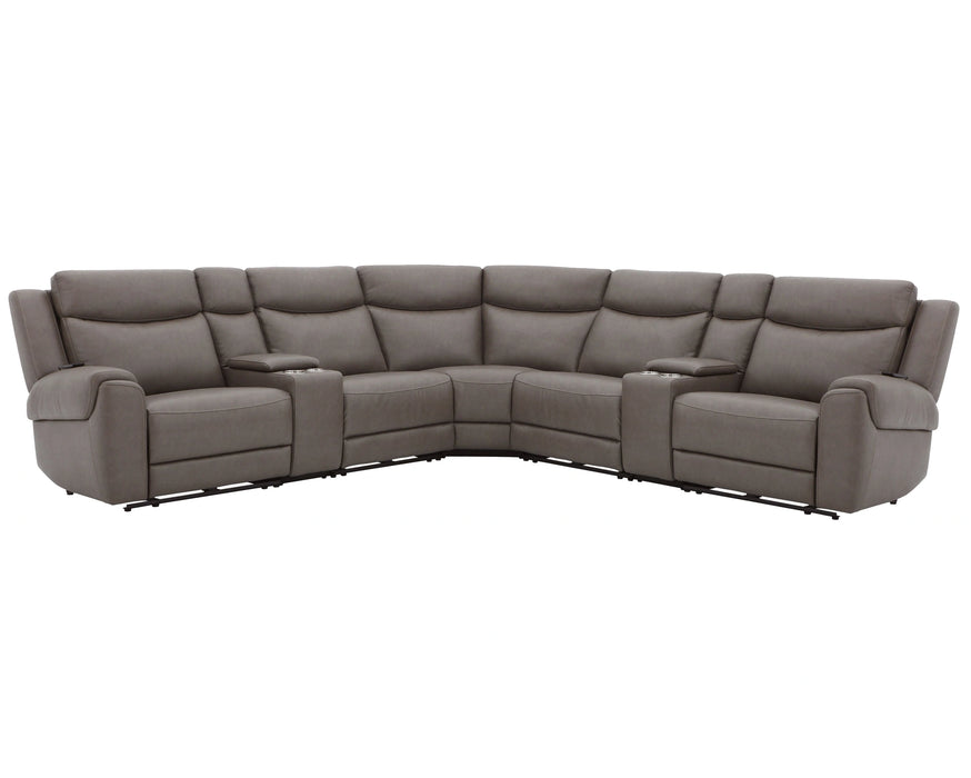 Parker Living Momentum 7 Piece Modular Power Reclining Sectional with Power Adjustable Headrests