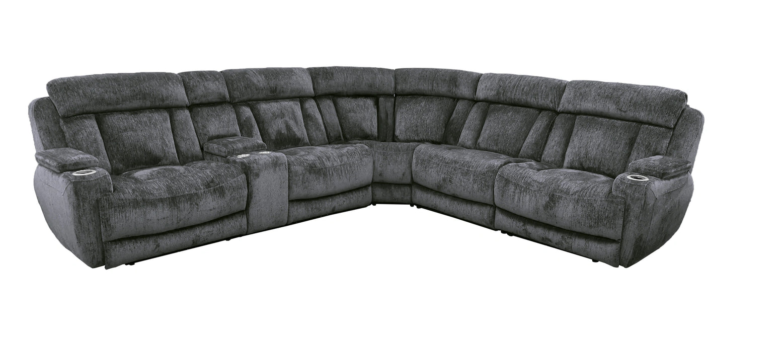 Parker Living Dalton 6 Piece Modular Power Reclining Sectional with Power Adjustable Headrests