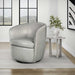 Parker Living Barolo 100% Italian Leather Swivel Club Chair Two Pack