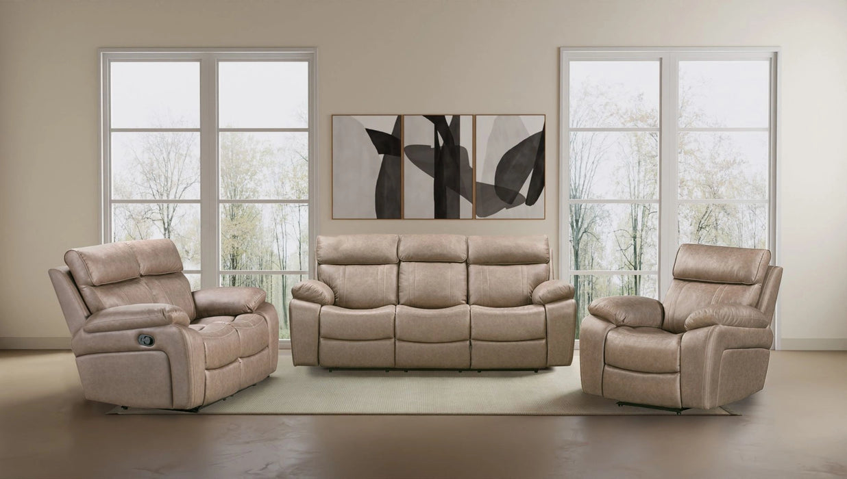 Parker Living Theon - Stokes Toffee Manual Reclining Sofa with Drop Down Table