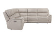 Parker Living Easton - Steamboat Brown 6 Piece Zero Gravity Power Reclining Sectional with Power Adjustable Headrests