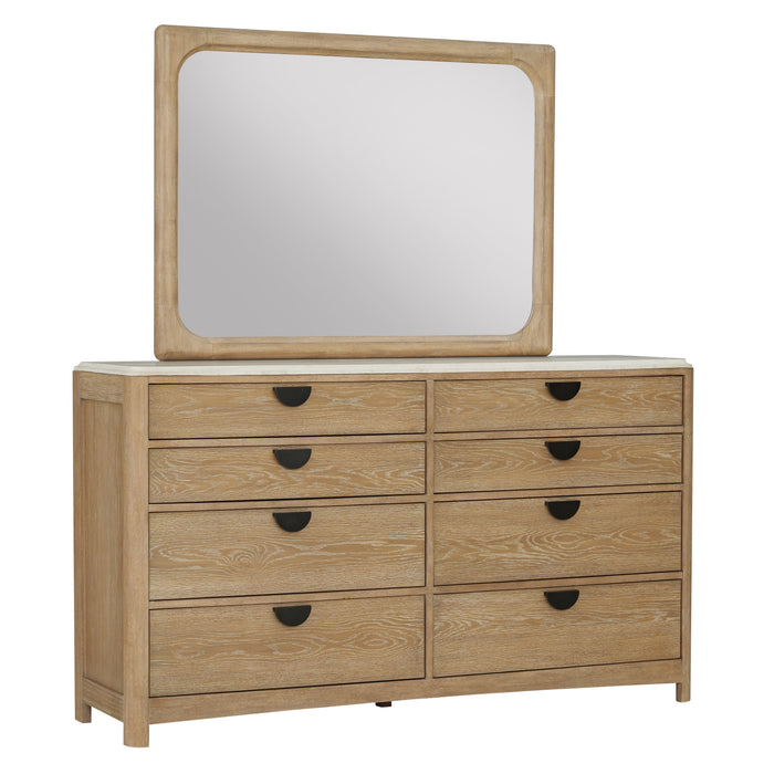 Parker House Escape - Bedroom King Panel Bed 2 Nightstands Dresser with Mirror and Chest