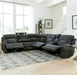 Parker Living Dalton 6 Piece Modular Power Reclining Sectional with Power Adjustable Headrests