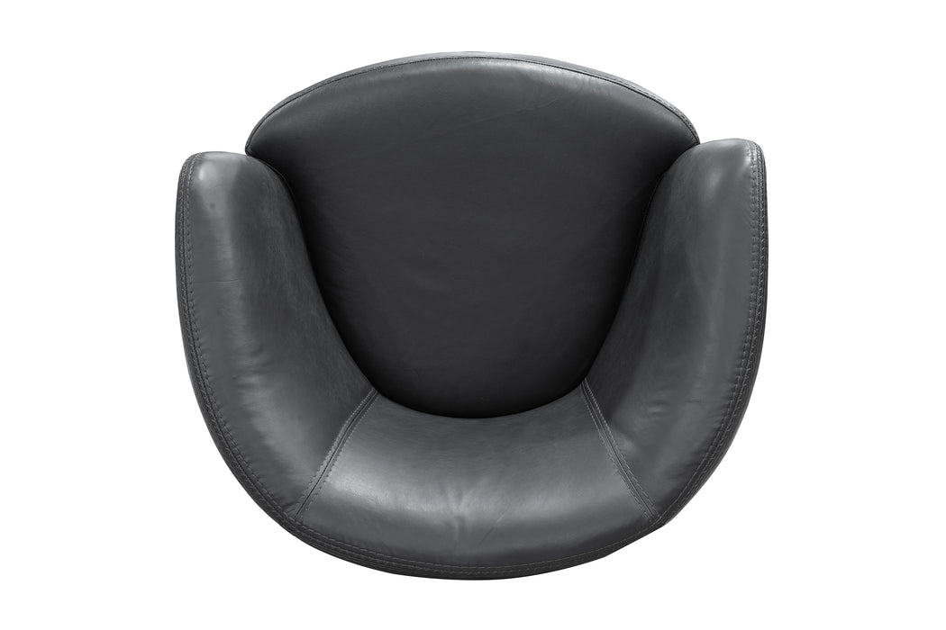Parker Living Barolo 100% Italian Leather Swivel Club Chair