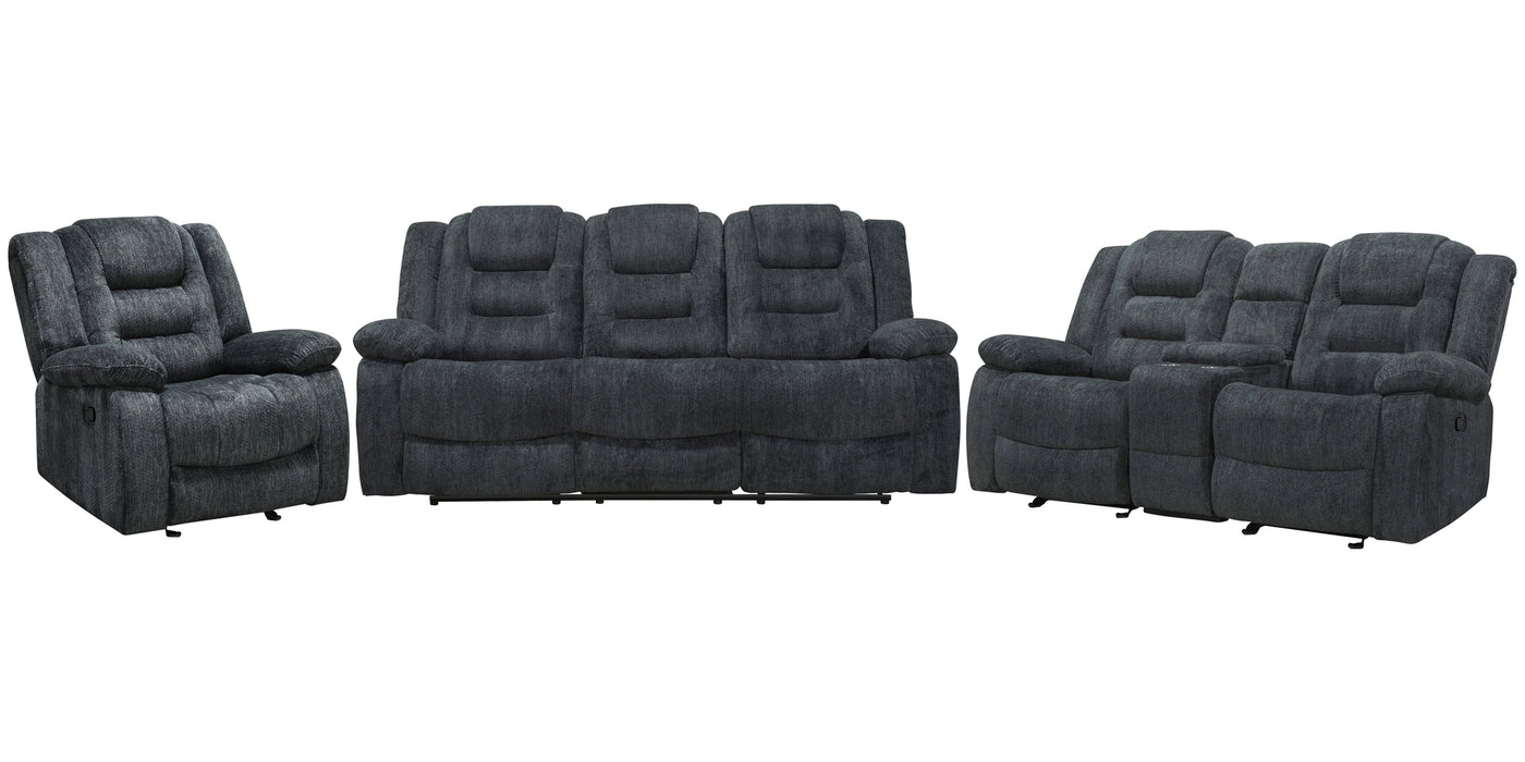 Parker Living Bolton - Misty Storm Manual Reclining Sofa Loveseat and Recliner