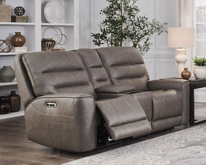 Parker Living Lawson - Sydney Brunette Power Zero Gravity Tilt Console Loveseat P2