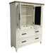 Parker House Americana Modern Bedroom 7 Drawer Door Chest with Workstation