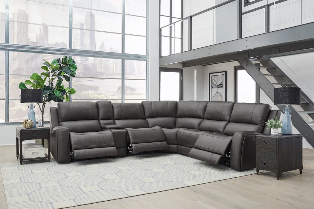 Parker Living Belmont 6 Piece Zero Gravity Power Reclining Sectional with Power Adjustable Headrests