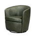 Parker Living Barolo 100% Italian Leather Swivel Club Chair Two Pack