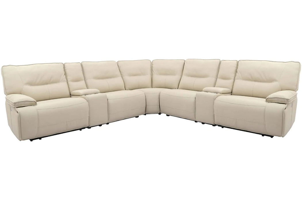 Parker Living Spartacus 7 Piece Modular Power Reclining Sectional with Power Adjustable Headrests