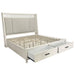 Parker House Americana Modern Bedroom Queen Shelter Bed 2 Nightstands and Dresser with Mirror