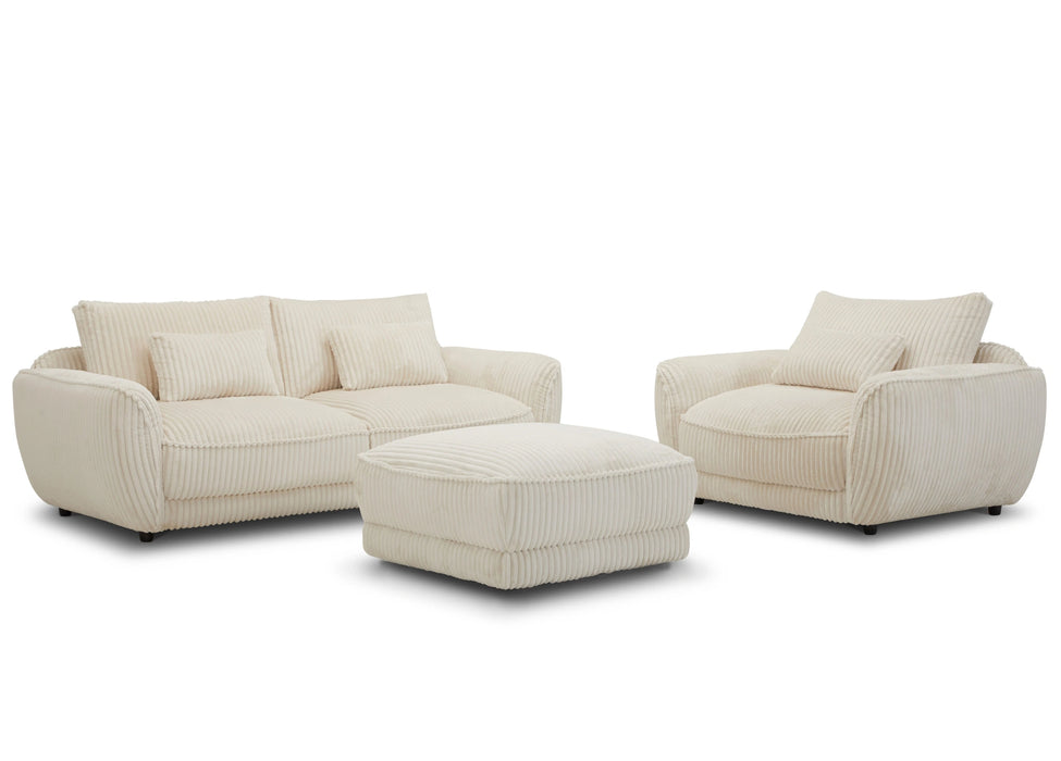 Parker Living Utopia - Mega Ivory Chair and A Half with Lumbar Pillow Two Pack