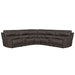 Parker Living Easton - Steamboat Brown 7 Piece Zero Gravity Power Reclining Sectional with Power Adjustable Headrests