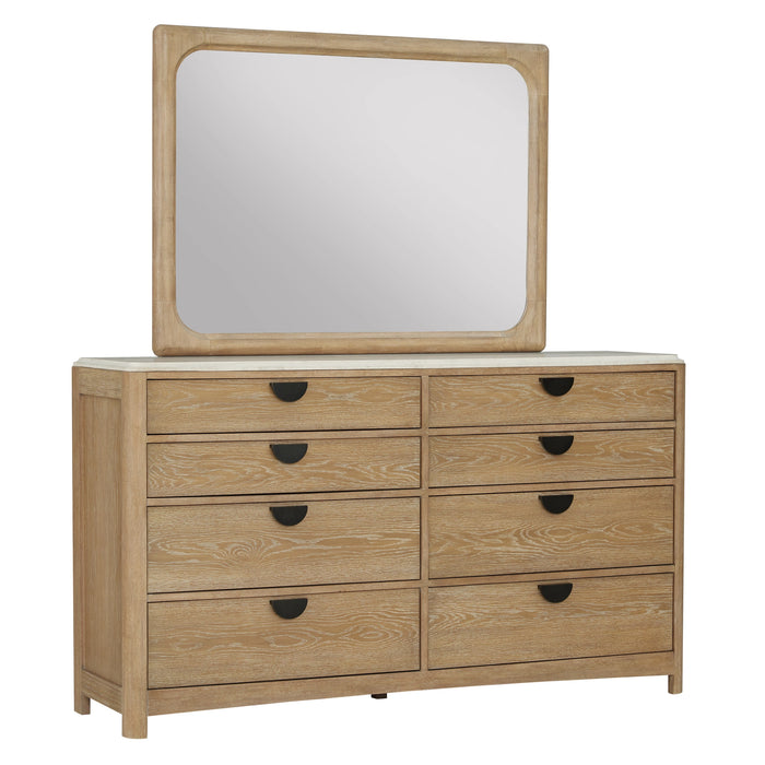 Parker House Escape - Bedroom King Poster Bed with 2 Nightstands and Dresser with Mirror