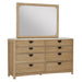 Parker House Escape - Bedroom King Poster Bed with 2 Nightstands and Dresser with Mirror