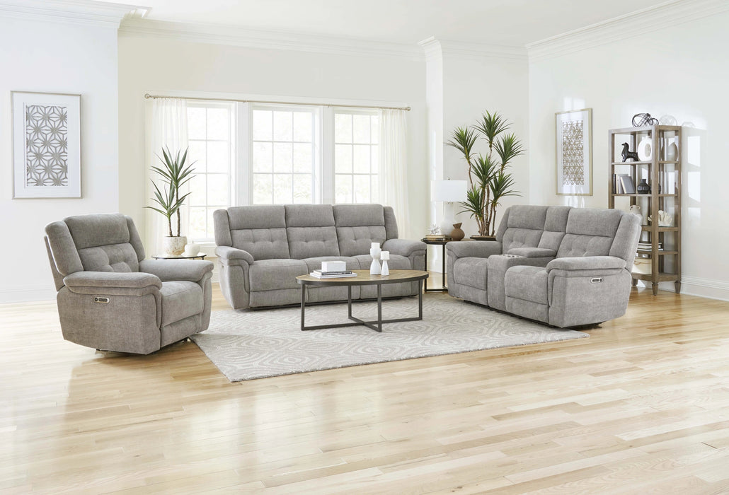 Parker Living Richland - Bristol Grey Power Reclining Sofa Loveseat and Recliner