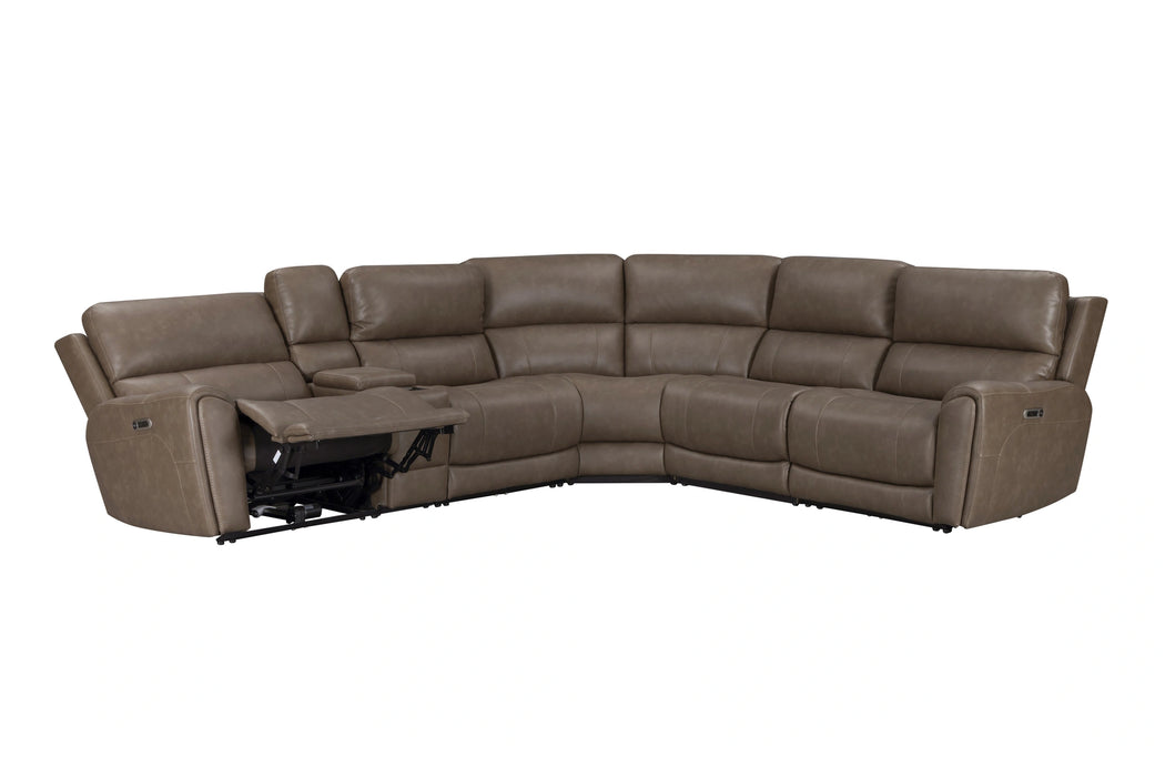 Parker Living Hancock 6 Piece Zero Gravity Power Reclining Sectional with Power Adjustable Headrests