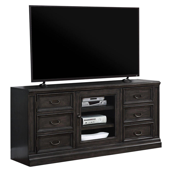 Parker House Washington Heights 66" TV Console in Washed Charcoal