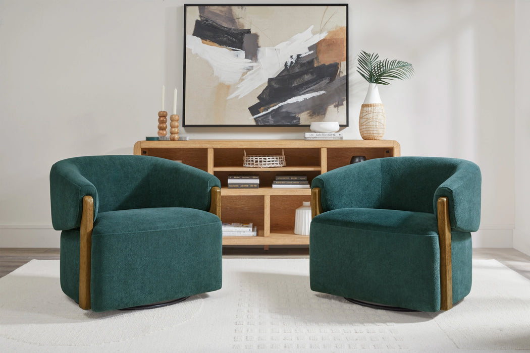 Parker Living Finley Swivel Accent Chair Two Pack