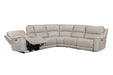 Parker Living Easton - Steamboat Brown 6 Piece Zero Gravity Power Reclining Sectional with Power Adjustable Headrests