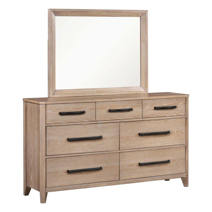 Parker House Breckenridge - Bedroom King Bed 2 Nightstands and Dresser with Mirror