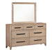 Parker House Breckenridge - Bedroom Queen Bed 2 Nightstands and Dresser with Mirror