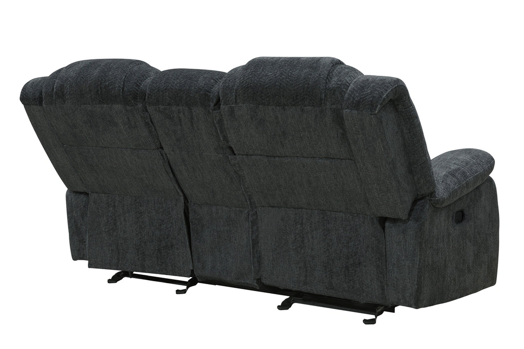 Parker Living Bolton - Misty Storm Glider Reclining Console Loveseat