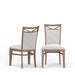 Parker House Americana Modern Dining 48 inch Round Extendable Dining Table and 4 Upholstered Chairs