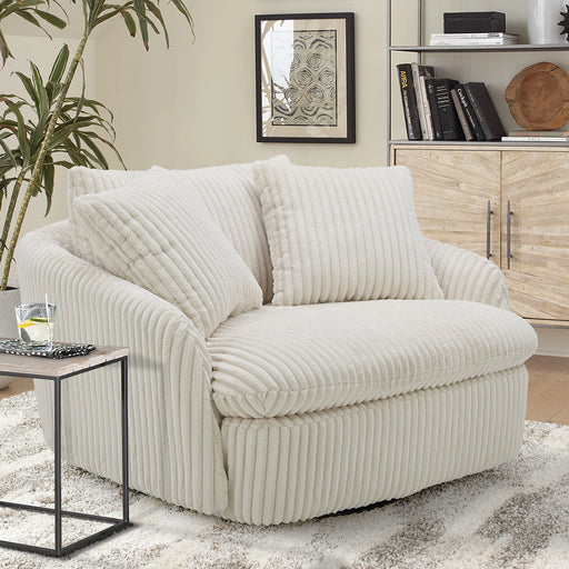 Parker Living Boomer Large Swivel Chair with 2 Toss Pillows Two Pack