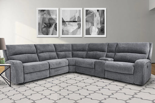 Parker Living Polaris 6 Piece Modular Power Reclining Sectional with Power Adjustable Headrests