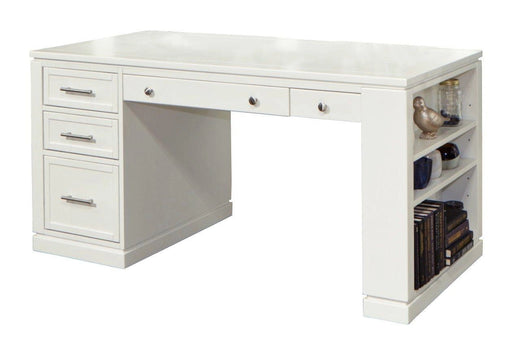 Parker House Catalina 60" Writing Desk w/PWR CTR & USB in Cottage White