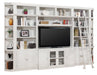 Parker House Boca 6 Piece Entertainment Wall with Ladder in Cottage White