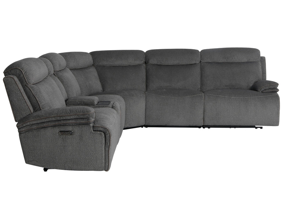 Parker Living Alpine - Airy Midnight 6 Piece Zero Gravity Power Reclining Sectional with Power Adjustable Headrests